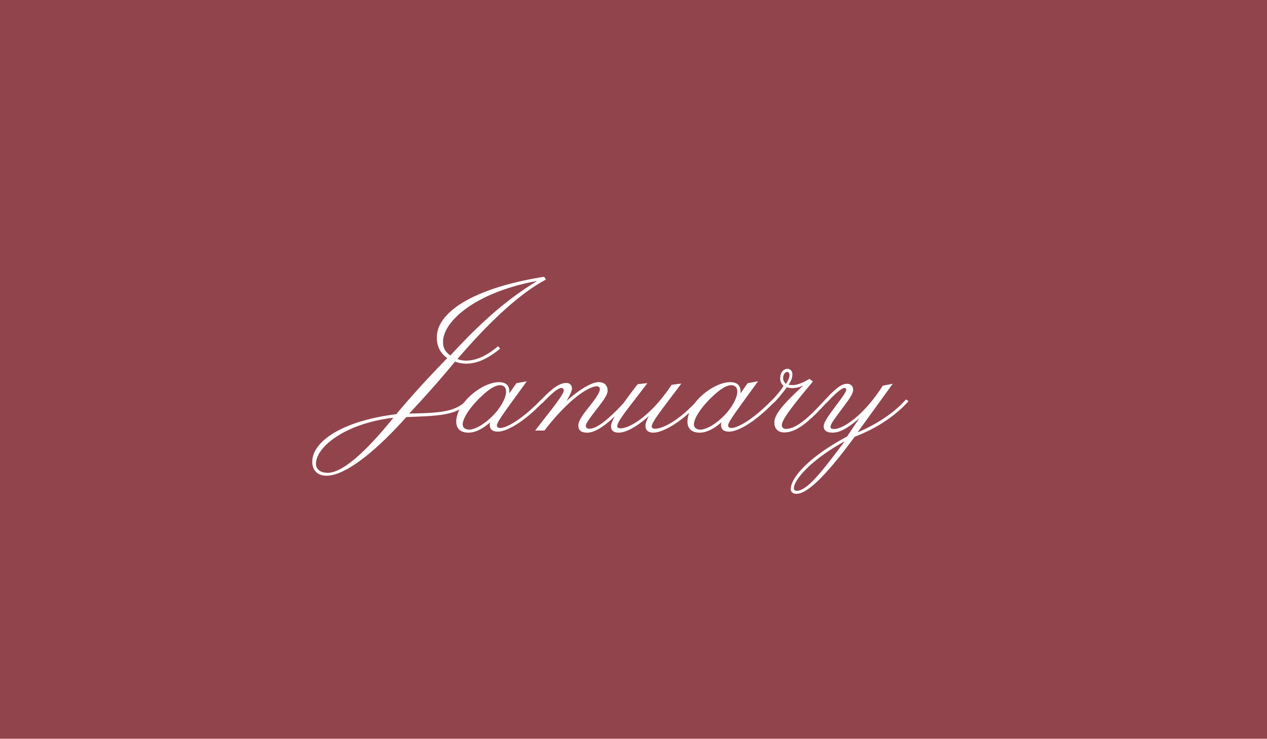 January Birth Month